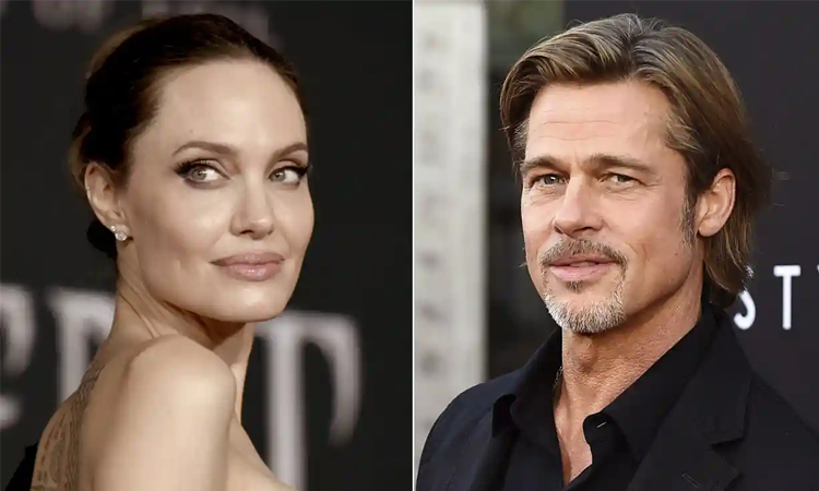 Diễn viên Angelina Jolie (trái) và Brad Pitt. Ảnh AP.